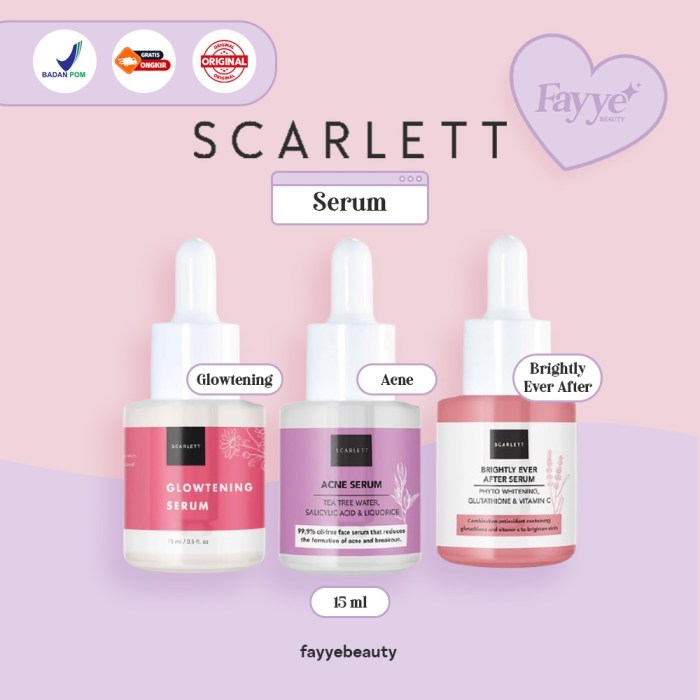 Manfaat Serum Scarlett Brightly, Rahasia Kulit Cerah dan Sehat